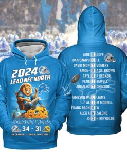 Detroit Lions 2024 Lead NFC North Hoodie Shirt