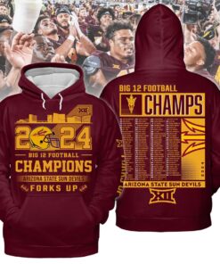 Arizona State Sun Devils Big 12 Football Champions Hoodie Shirt