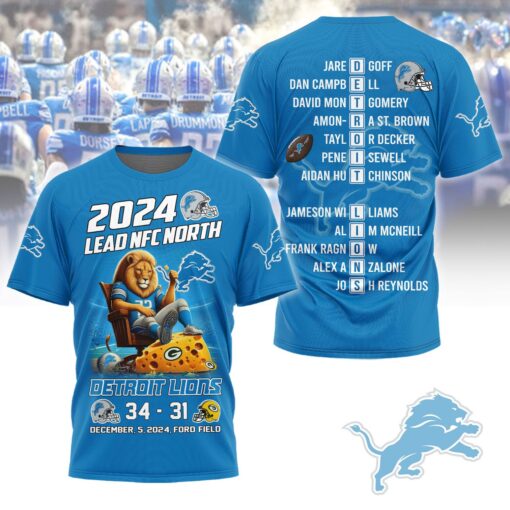 Detroit Lions 2024 Lead NFC North Hoodie Shirt