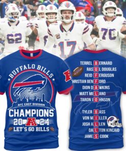 Buffalo Bills AFC East Division Champions 2024 Let’s Go Bills Hoodie Shirt