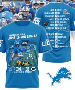 Detroit Lions Win Streak Hoodie Shirt