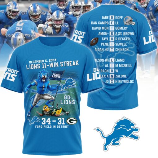 Detroit Lions Win Streak Hoodie Shirt