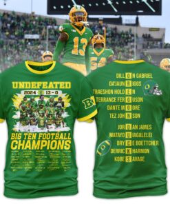 Oregon Ducks 2024 Big Ten Football Champions Hoodie Shirt