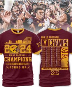 Arizona State Sun Devils Big 12 Football Champions Hoodie Shirt