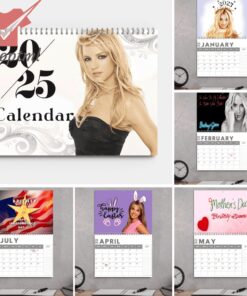 Britney Spears 2025 Wall Hanging Calendar