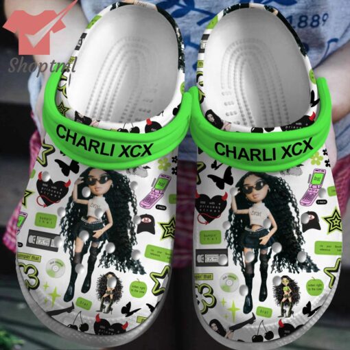 Charli XCX 666 with a princess streak Crocs Clogs