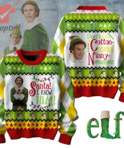 ELF Santa I Know HIM Ugly Christmas Sweater