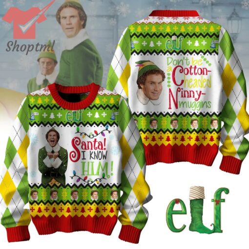 ELF Santa I Know HIM Ugly Christmas Sweater