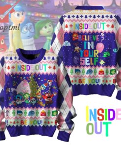 Inside Out Believe In Your Self Ugly Christmas Sweater