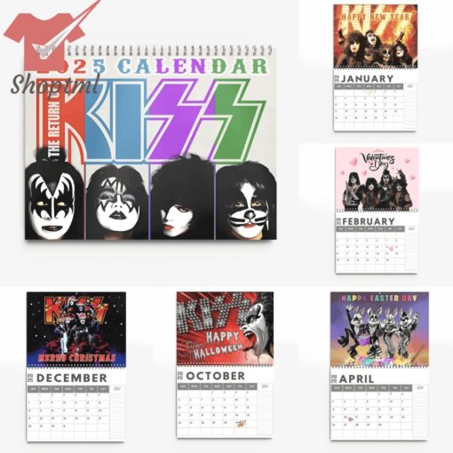 KISS Band 2025 Wall Hanging Calendar