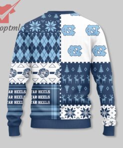 north carolina tar heels football 2024 ugly christmas sweater 3 2awHD