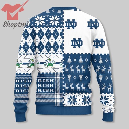 Notre Dame Fighting Irish football 2024 Ugly Christmas Sweater