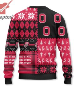 ohio state buckeyes football 2024 ugly christmas sweater 3 3d3Yq