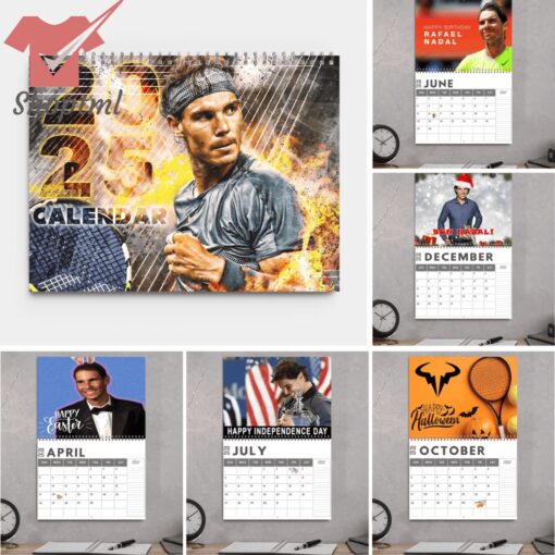 Rafael Nadal 2025 Wall Hanging Calendar