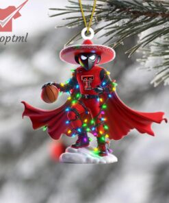 Texas Tech Red Raiders Baseball Christmas Ornament