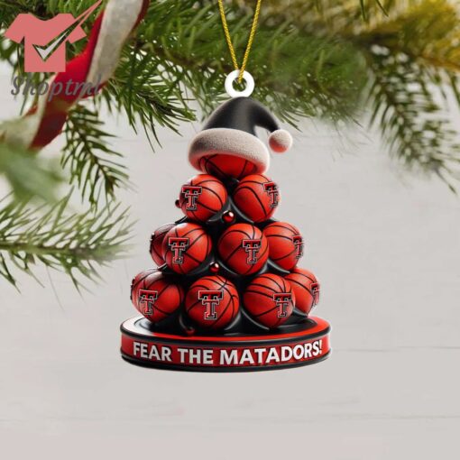 Texas Tech Red Raiders Fear The Matadors Christmas Ornament