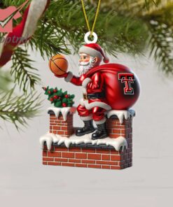 Texas Tech Red Raiders Santa Christmas Ornament