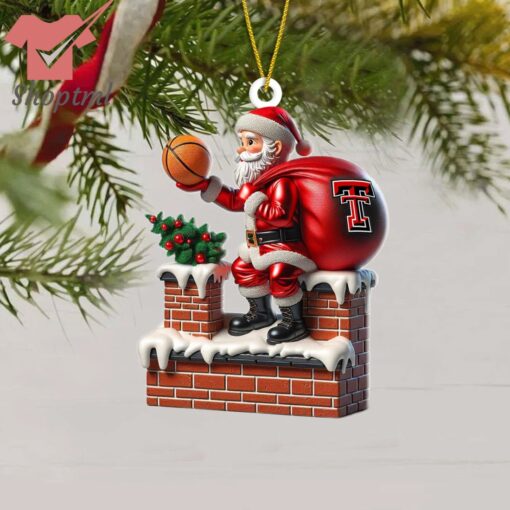 Texas Tech Red Raiders Santa Christmas Ornament