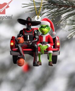 Texas Tech Red Raiders x Grinch Christmas Ornament