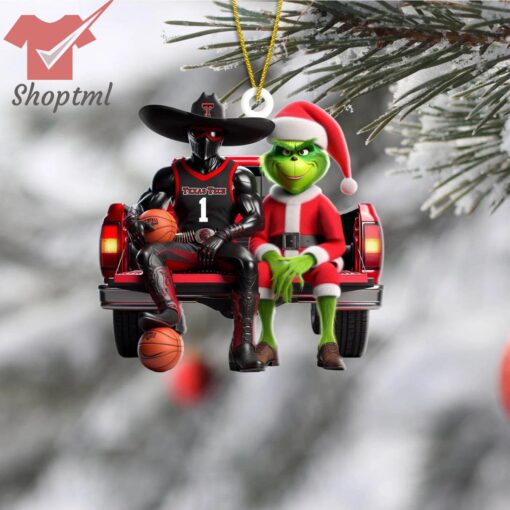 Texas Tech Red Raiders x Grinch Christmas Ornament