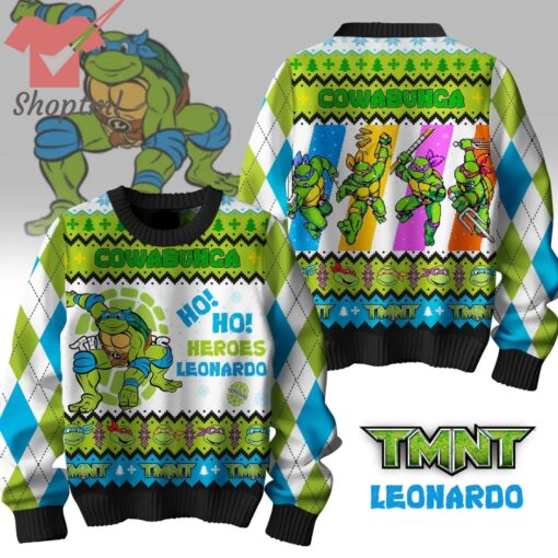 TMNT Leonardo Cowabunga Ugly Christmas Sweater