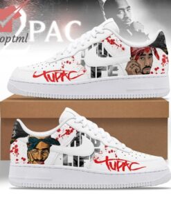 Tupac Shakur Thug Life Custom Air Force 1 Sneakers