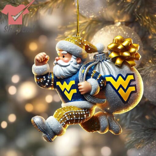 West Virginia Mountaineers football Christmas Ornament