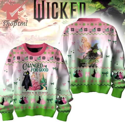 Wicked Witch Changed For Good Christmas 2024 Ugly Sweater