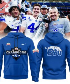 BYU Cougars football Alamo Bowl 2024 Champions Hoodie