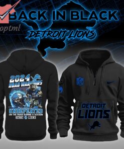 Detroit Lions NFL 2024 Road Warriors New Heavy Hoodie