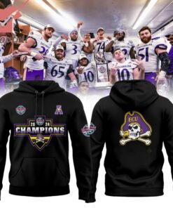 East Carolina Pirates football Military Bowl 2024 Champions Hoodie