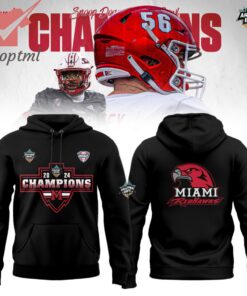 Miami RedHawks football Arizona Bowl 2024 Champions Hoodie